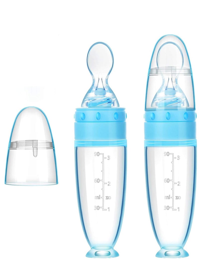 Baby Spoons 2Pcs, DDMA Baby Food Dispensing Spoon,Baby Food Feeder,Baby Food Dispensing Spoon  for Infant Dispensing and Feeding - Image 1